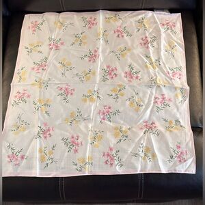 TALBOTS SQUARE BREEZY FLORAL SCARF